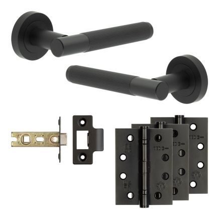 Complete Venice Door Handle Pack - Internal Doors - Black - By Frelan Hardware - JE-F2A-MB
