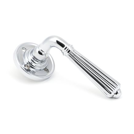 Polished Chrome Hinton Lever on Rose Set
