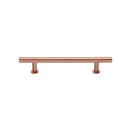 Heritage Brass Cabinet Pull T-Bar Design with 16mm Rose 128mm CTC Satin Rose Gold Finish