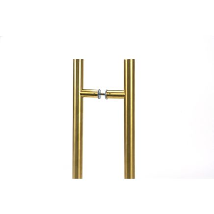 Aged Brass (316) 1.8m T Bar Handle B2B 32mm Ø