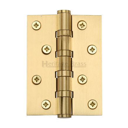 Heritage Brass Hinge Brass with Ball Bearing 4" x 3" Satin Brass finish