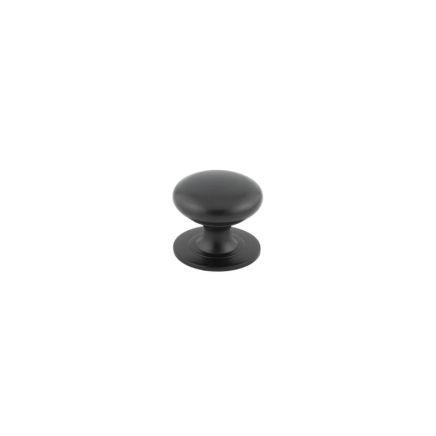 Jedo Traditional Cupboard Knobs 42mm Black - By Frelan Hardware - JMB47D