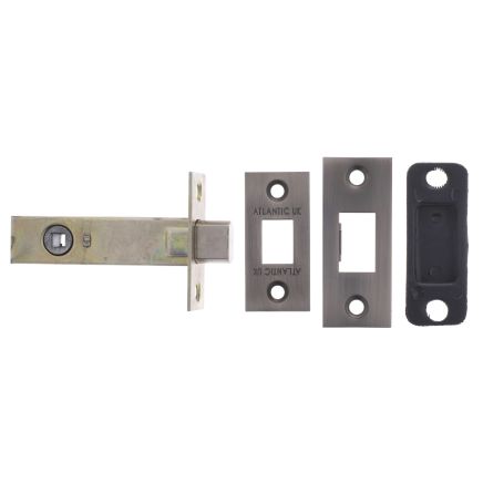 Atlantic Tubular Deadbolt 4" - Matt Gun Metal