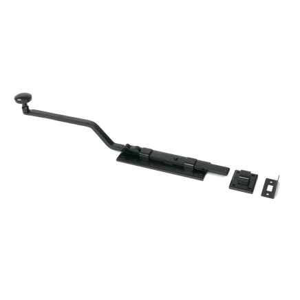 Black 6" French Door Bolt