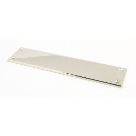 Polished Nickel 300mm Art Deco Fingerplate