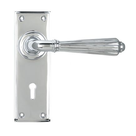 Polished Chrome Hinton Lever Lock Set