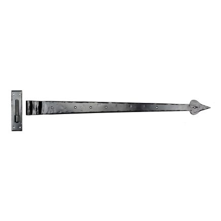Black 35" Hook & Band Hinge - Cranked (pair)