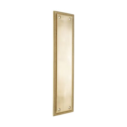 Georgian Finger Plate 300mm Polished Brass