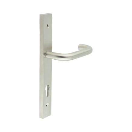 CR-106 Satin Stainless Steel Multi Point Backplate Door Handle - By Frelan Hardware - CR-106G4SSS