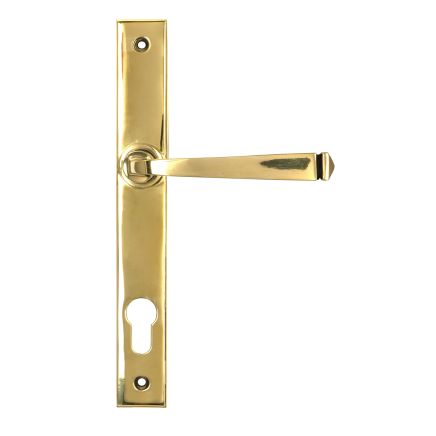Polished Brass Avon Slimline Lever Espag. Lock Set