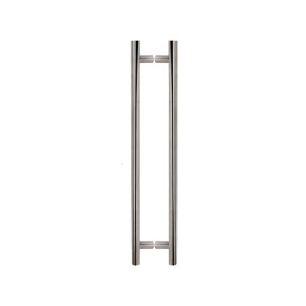 Steel Line T Pull Back to Back 2000mm Satin Stainless Steel finish