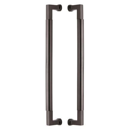 Heritage Brass Door Pull Handle Bauhaus Design 483mm Matt Bronze Finish