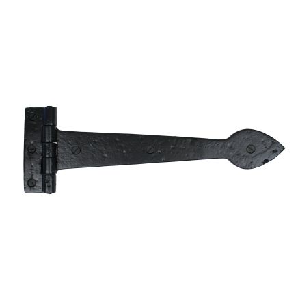 Smooth Black 12" Cast T Hinge (pair)