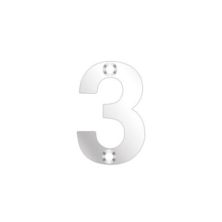 Zoo Hardware Numerals - 50mm - Stainless Steel