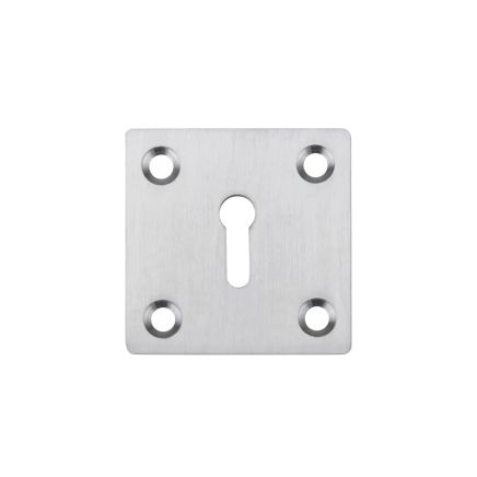 Zoo Hardware Square Standard Profile Escutcheon 50mm - Satin Chrome