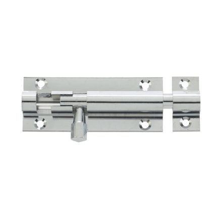 Jedo Brass Straight Barrel Bolts 75x25mm Polished Chrome - By Frelan Hardware - J1001CD