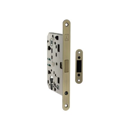 Bonaiti Polaris 2XT Magnetic Euro Profile Sashlock 60mm backset - Matt Antique Brass