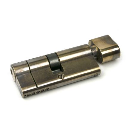 Aged Brass 35/35 5pin Euro Cylinder/Thumbturn KA