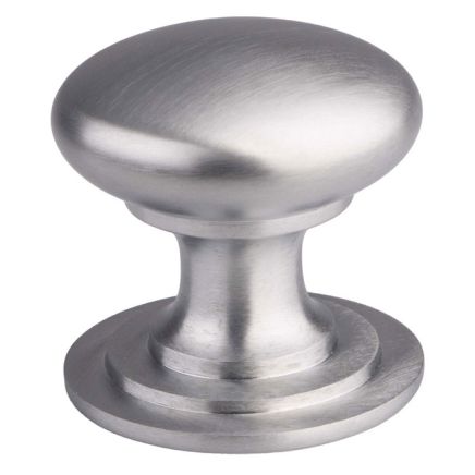Victorian Cupboard Knob 25mm  - Satin Chrome