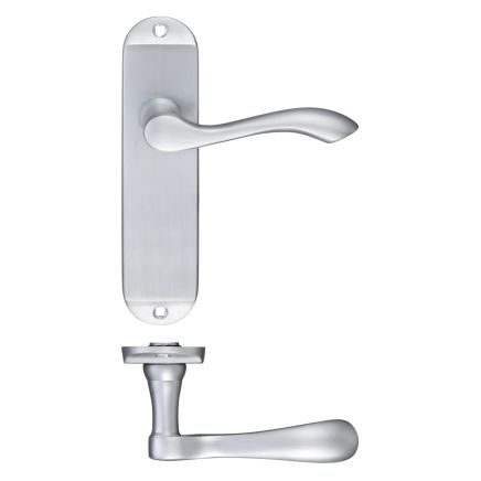 Zoo Hardware Arundel Lever Latch Furniture - Short Plate 175 x 42mm - Satin