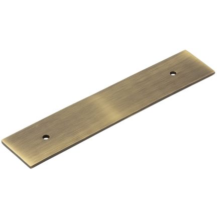 Hoxton Fanshaw Backplates for Cabinet Handles 140x30mm Antique Brass - By Frelan Hardware - HOX5050AB