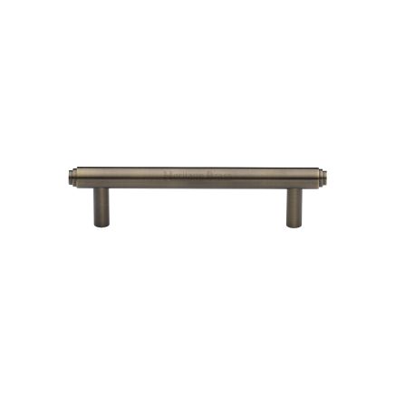 Heritage Brass Cabinet Pull Stepped Design 96mm CTC Antique Brass finish