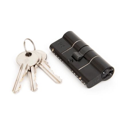 Black 35/35 6pin Euro Cylinder KD