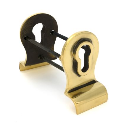 Aged Brass 50mm Euro Door Pull (Back to Back fixings)