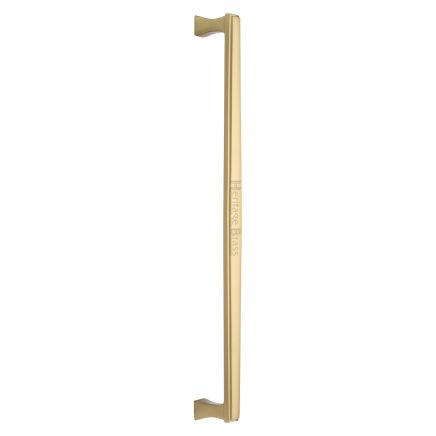 Heritage Brass Door Pull Handle Deco Design 457mm Satin Brass Finish