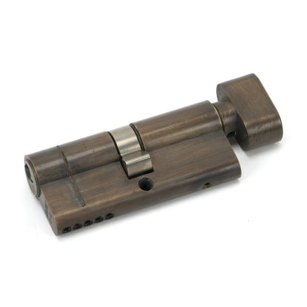 Aged Brass 35/35 5pin Euro Cylinder/Thumbturn KA