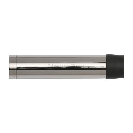 Heritage Brass Cylindrical Door Stop Without Rose 64mm Polished Nickel Finish