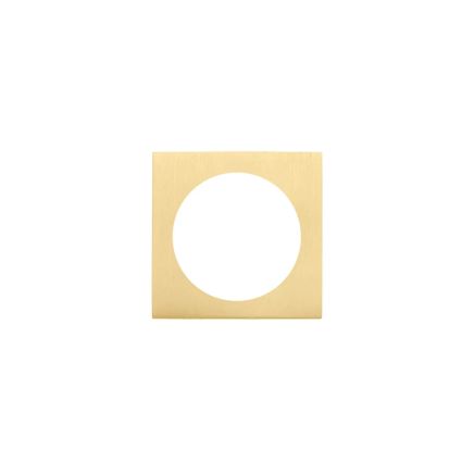 Zoo Hardware Spare square rose (turn & release) - Favo Satin Brass