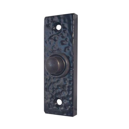 Antique Bell Pushes 78x26mm Black - By Frelan Hardware - JAB118