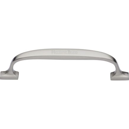 Heritage Brass Cabinet Pull Durham Design 128mm CTC Satin Nickel Finish