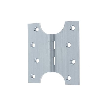 Budget Parliament Hinges 102x124x4mm Satin Chrome - By Frelan Hardware - J9009B5SC - (Sold in Pairs)