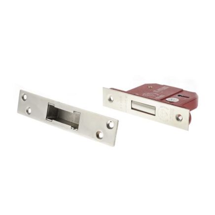 Atlantic 5 Lever Key Deadlock [BS] Keyed Alike 2.5" - Polished Chrome