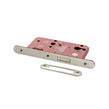 Atlantic DIN Radius Euro Profile Deadlock Double Throw 60mm backset - Polished Chrome