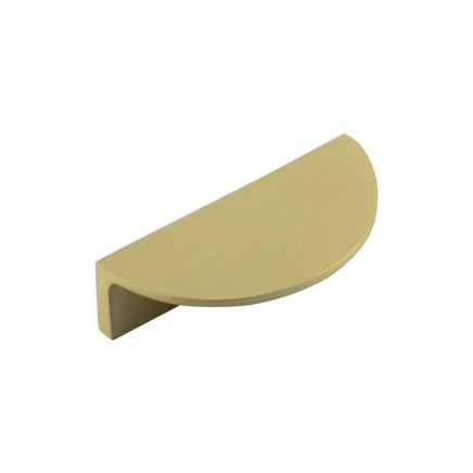 Burlington 80mm Satin Brass Half Moon Cabinet Handle - By Frelan Hardware - BUR610SB