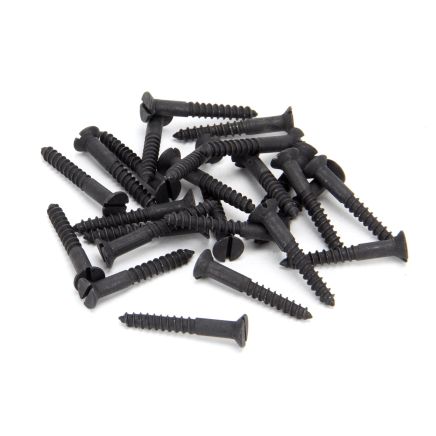 Black 8x1¼" Countersunk Screws (25)