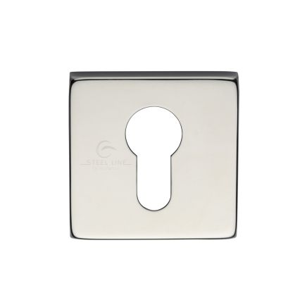 Square Euro Escutcheon Polished Finish