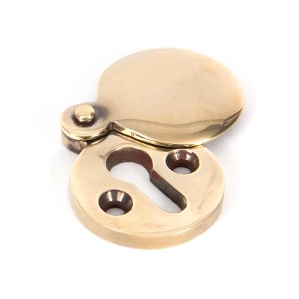 Aged Brass 30mm Round Escutcheon