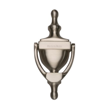 Heritage Brass Urn Knocker 6" Satin Nickel finish