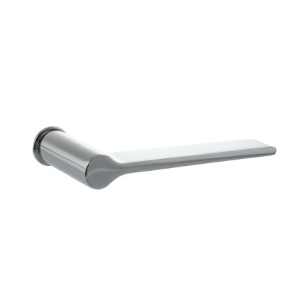 Millhouse Brass Brindley Lever Door Handle on Concealed Round Rose - Polished Chrome (Pair)