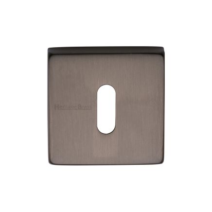 Heritage Brass Square Key Escutcheon Matt Bronze finish