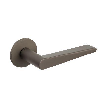 Tupai Rapido 5S Line Torrao Lever Door Handle on 5mm Slimline Round Rose - Titanium