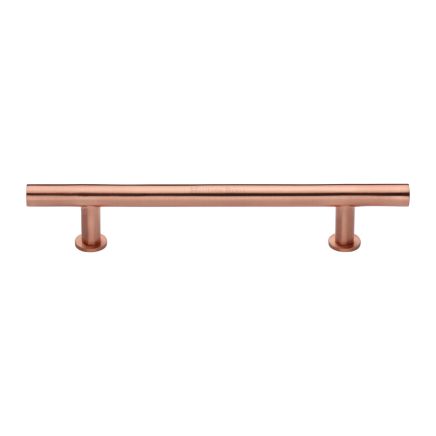 Heritage Brass Cabinet Pull T-Bar Design with 16mm Rose 203mm CTC Satin Rose Gold Finish