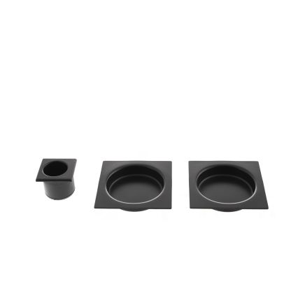 AGB Square Sliding Door Flush Pull - Matt Black
