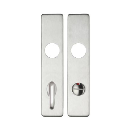 Zoo Hardware Cover plate for 19 mm and 22mm RTD Lever on Backplate - Din Bathroom/78mm Centres - Satin Stainless
