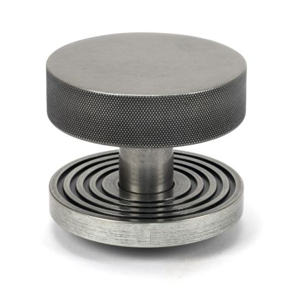 Pewter Brompton Centre Door Knob (Beehive)