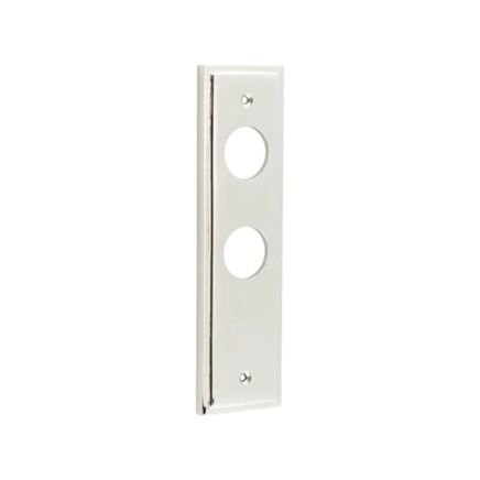 Burlington II Lever Plate Choices Bathroom Polished Nickel - By Frelan Hardware - BUR453PN